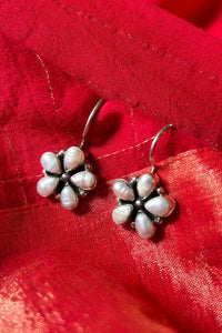 Pearl Silver Summer Love Earring