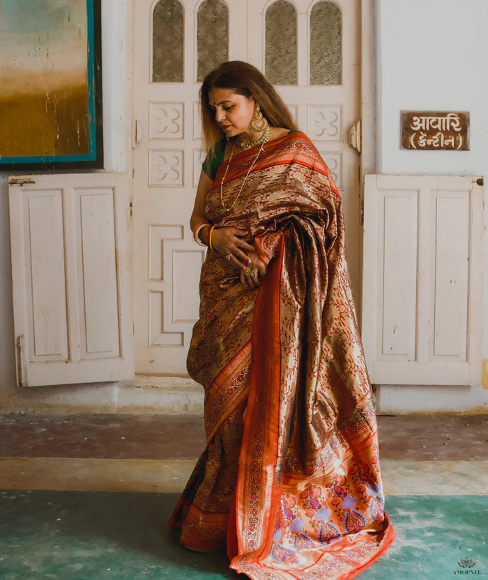 Ashavali Brocade Silk Saree