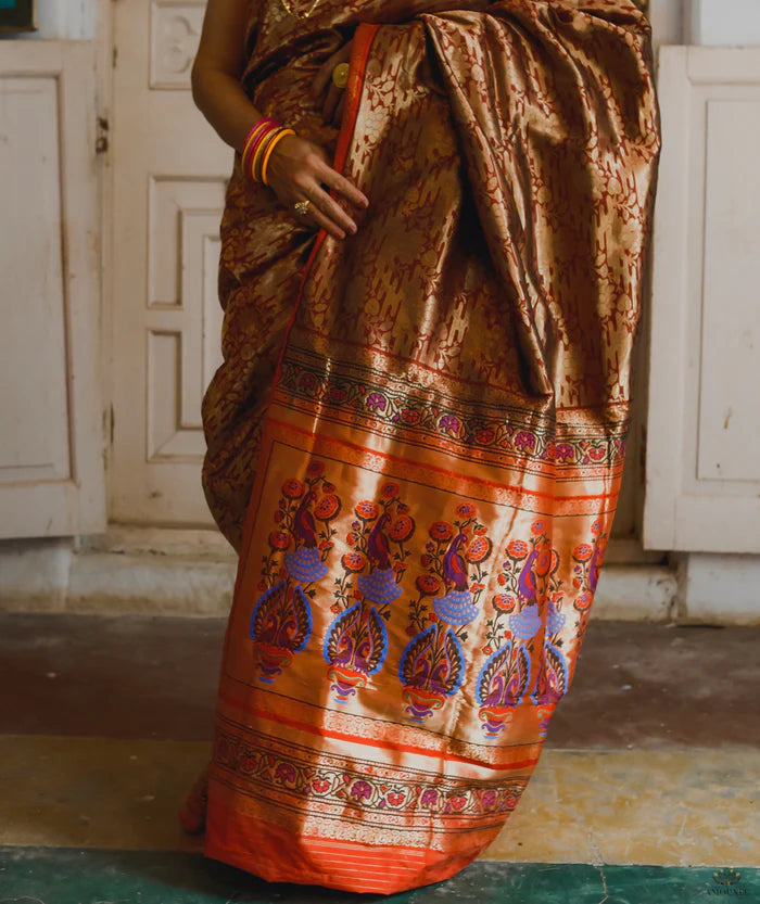 Ashavali Brocade Silk Saree