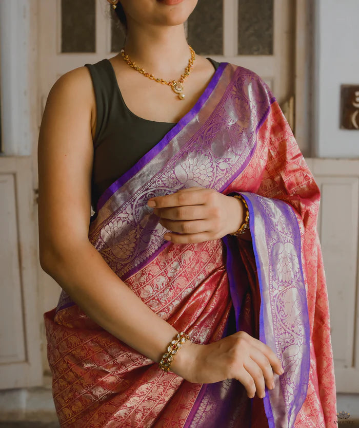 Ashavali Brocade Silk Saree