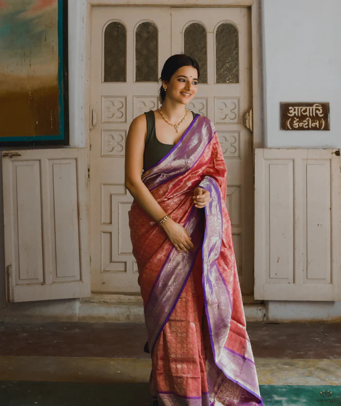 Ashavali Brocade Silk Saree