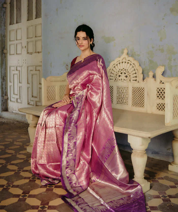 Ashavali Brocade Silk Saree