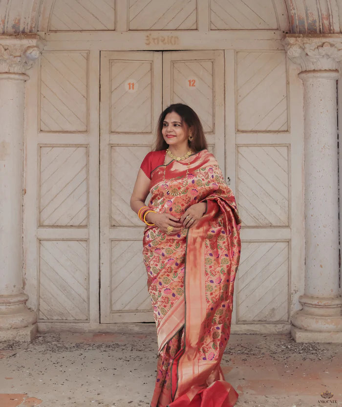 Ashavali Brocade Silk Saree