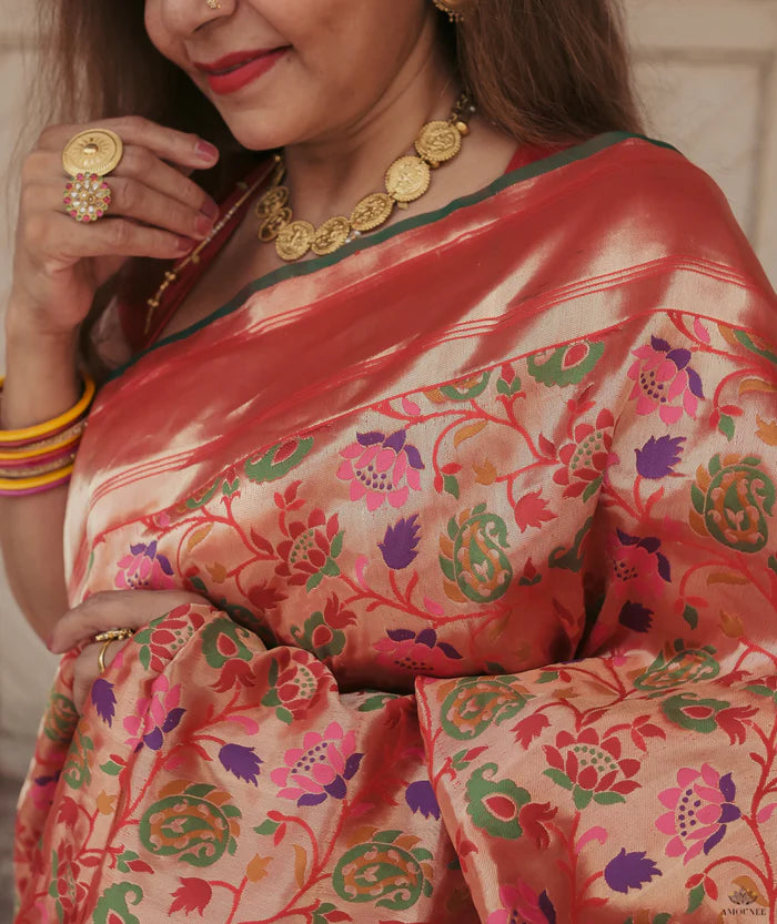 Ashavali Brocade Silk Saree