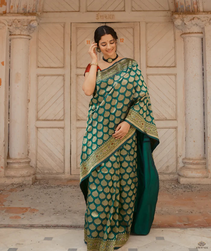 Ashavali Brocade Silk Saree