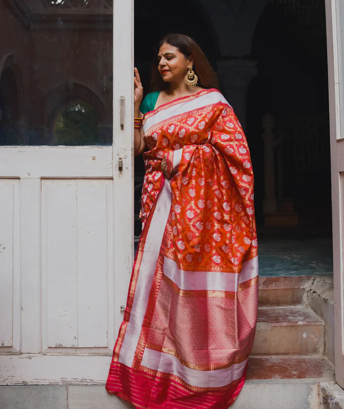 Ashavali Brocade Silk Saree