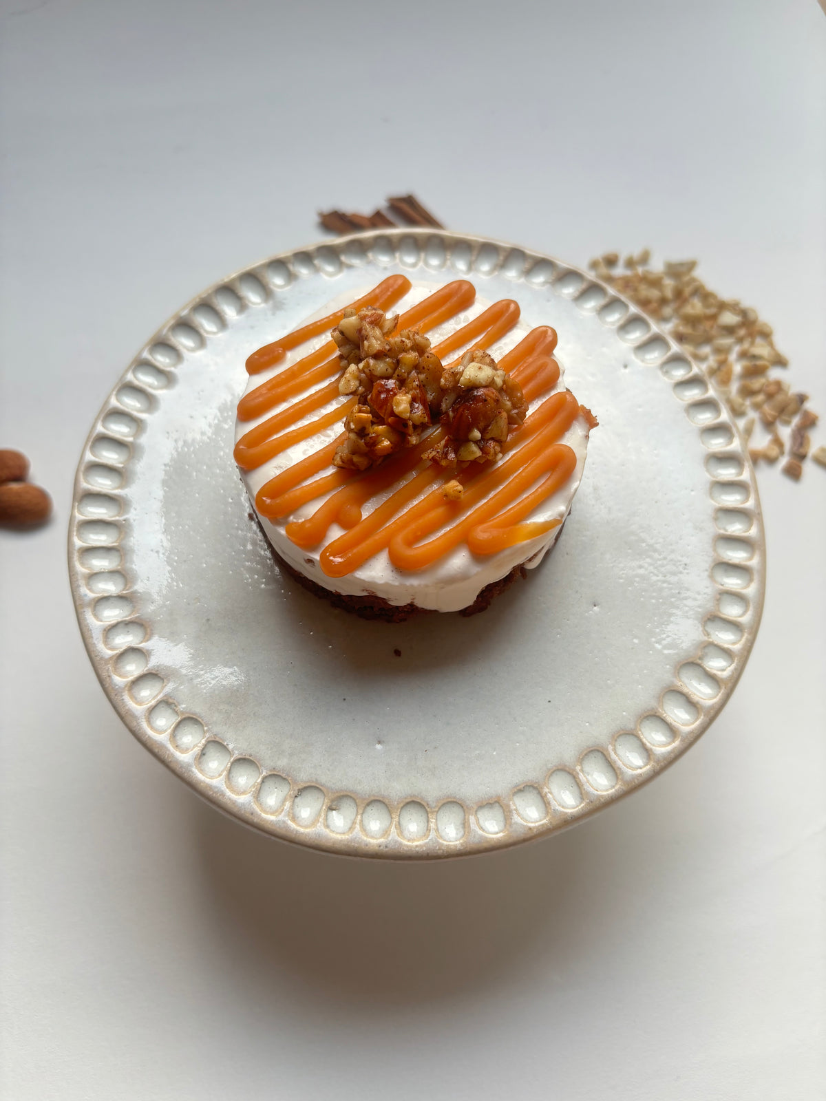 Nutty Caramel Ice cream Cake