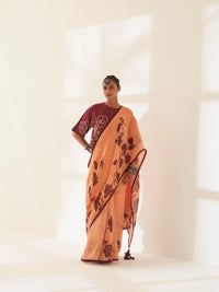 Kunjan Pure Linen Handloom Sari Handloom Sari