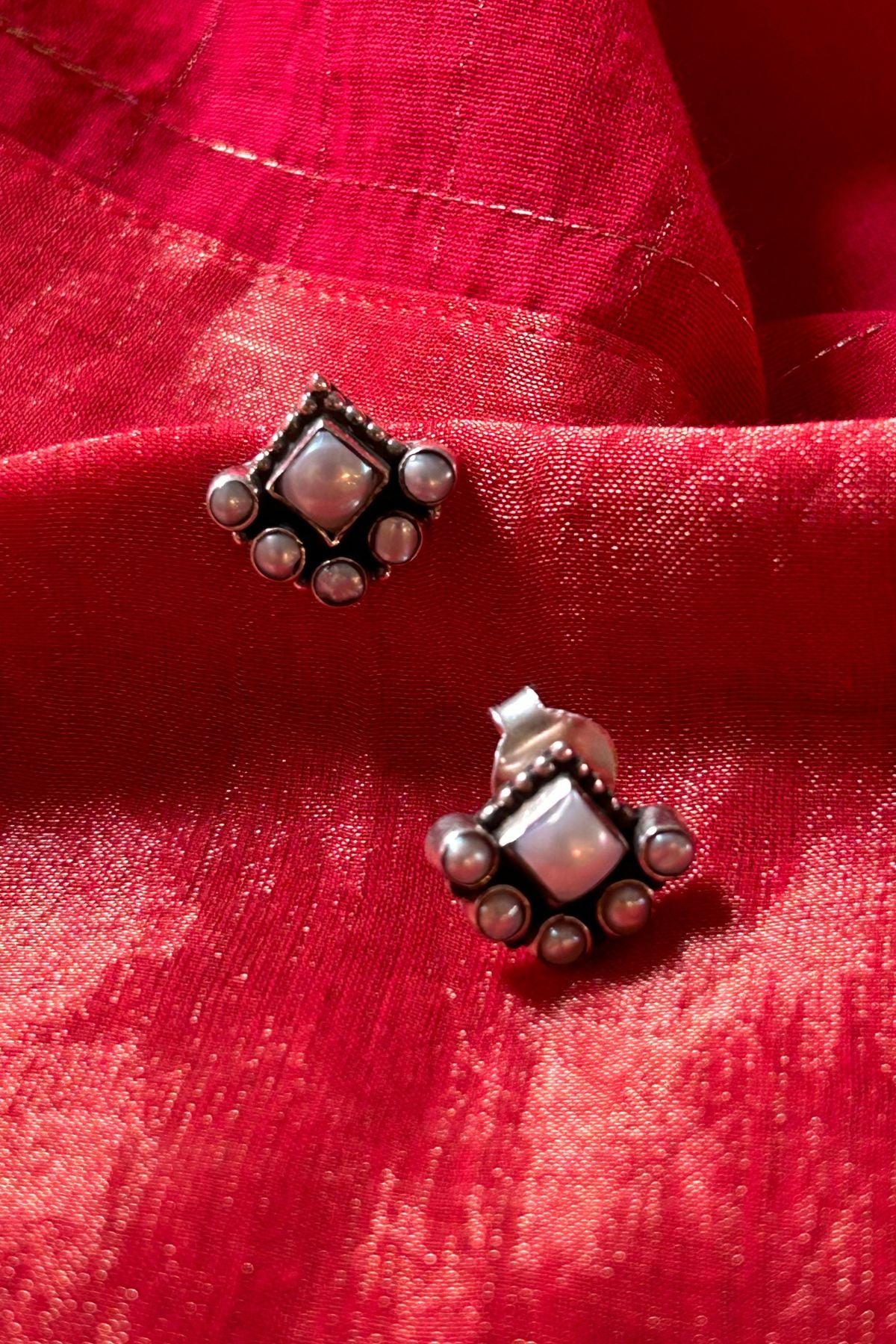 Pearl Silver Studs