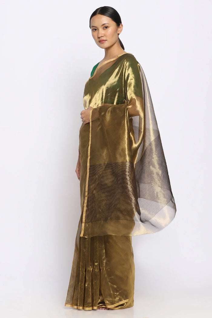 Midas Metallic Gold Saree