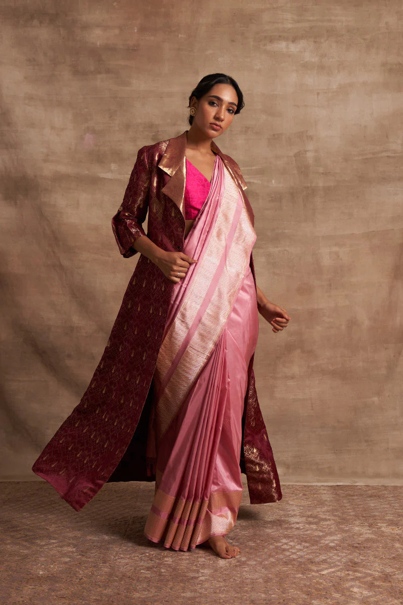 Pyazi Kumari' Benarasi Handloom Sari