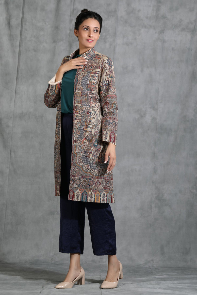 Vintage Full Jacket with Paisley Design