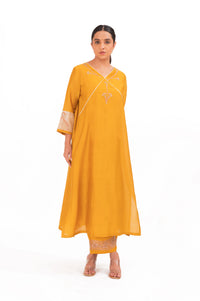 LILA - Golden Yellow - V neckline Kurta Set