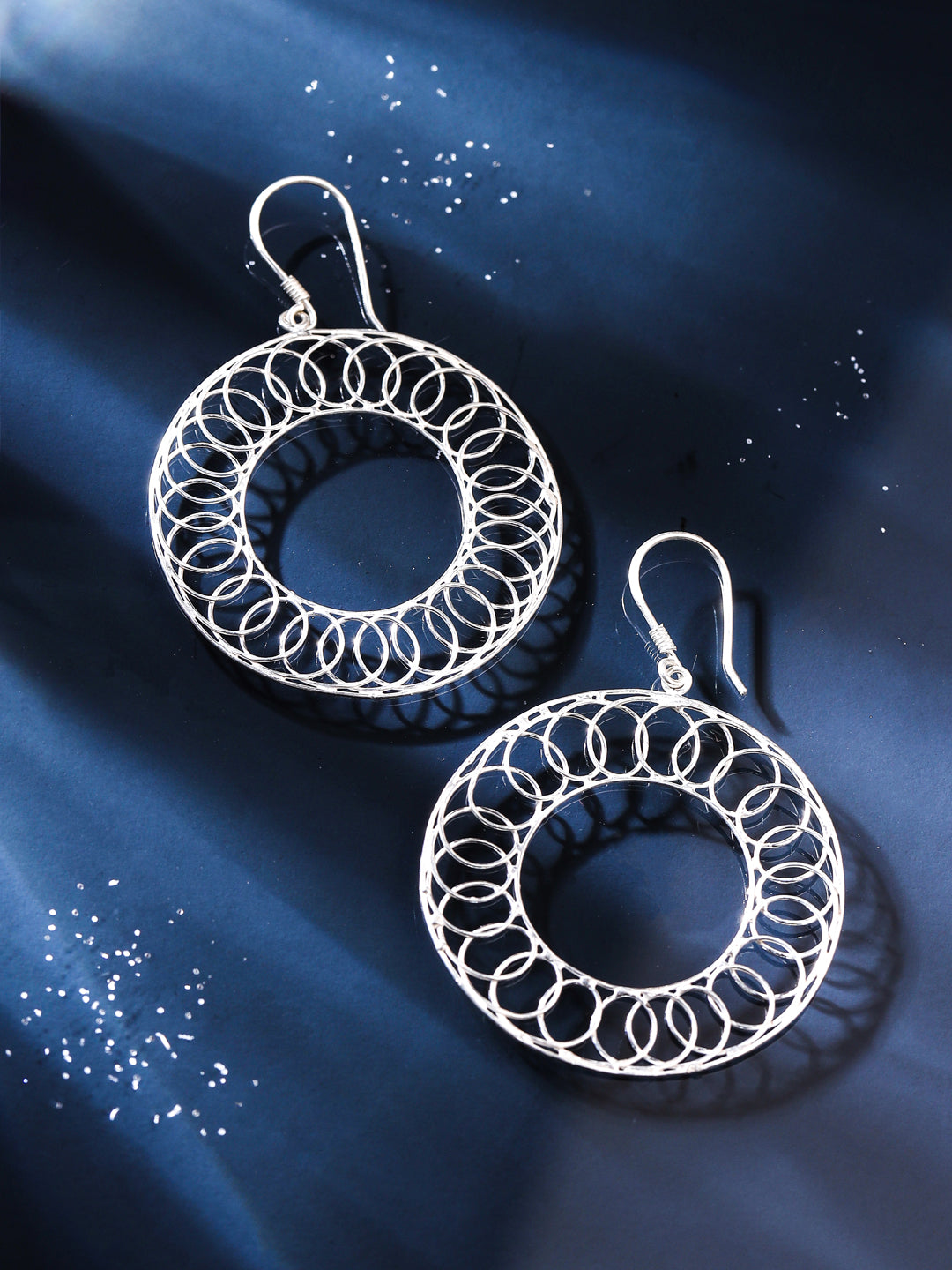 Rhodium Weaving Art Lumina Collection Earing