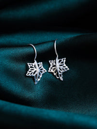 Rhodium Leaves Jai Design Lumina Collection Earring