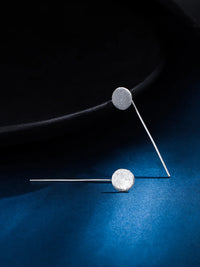 Rhodium Circle Design Lumina Collection Earing