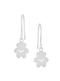 Rhodium Dog Paws Lumina Collection Earring