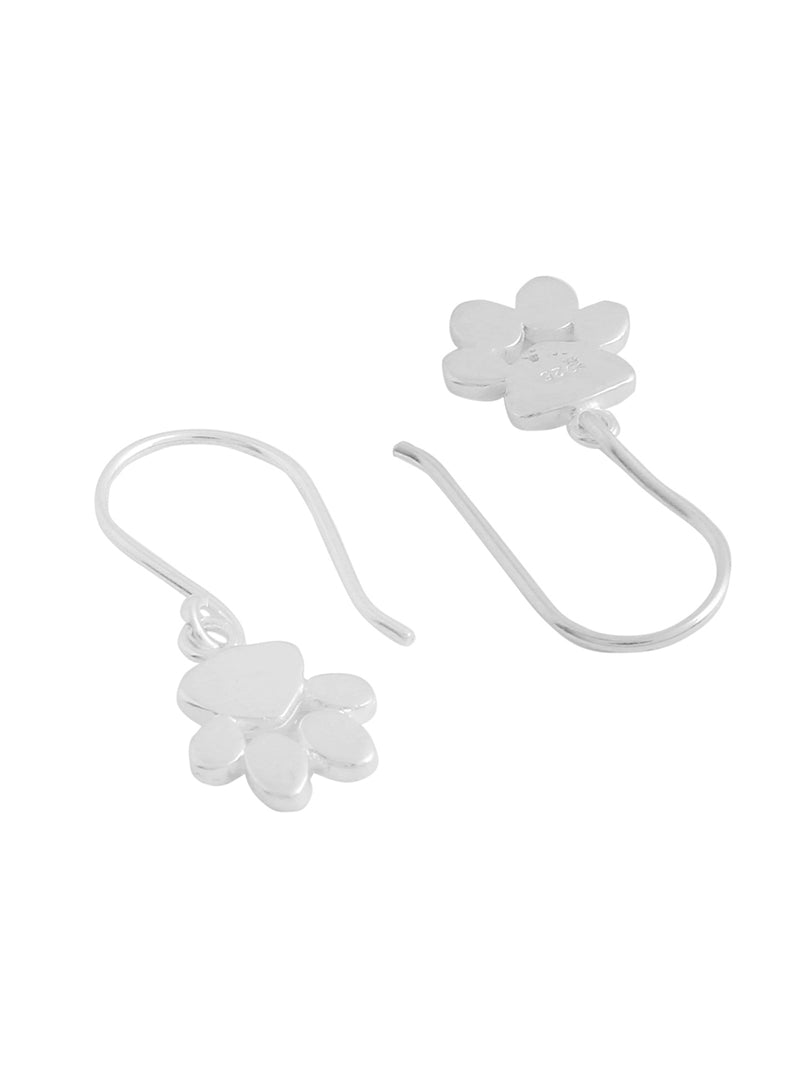 Rhodium Dog Paws Lumina Collection Earring