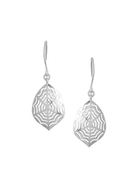 Rhodium Spider webs Lumina Collection Earring