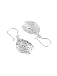 Rhodium Spider webs Lumina Collection Earring