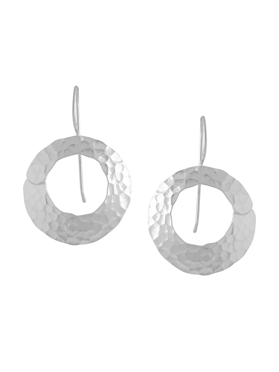 Rhodium Geometric Lumina Collection Earring