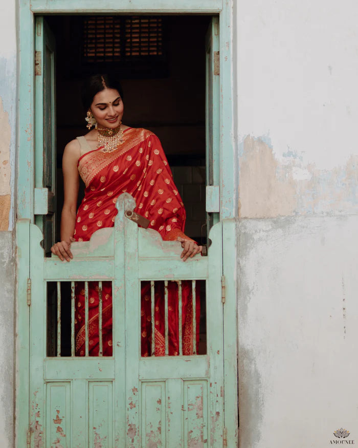 Ashavali Brocade Silk Saree