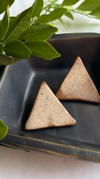 Triangle Statement Ceramic Earrings