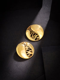 24K Gold Plated Jali Design Lumina Collection Earrings