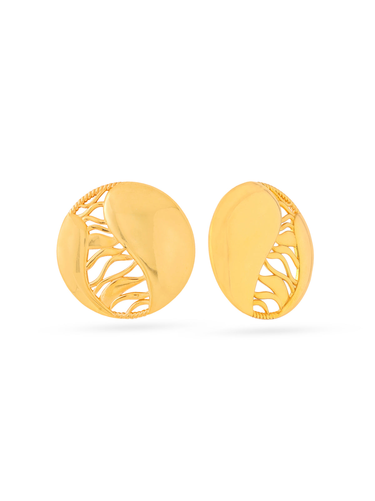 24K Gold Plated Jali Design Lumina Collection Earrings