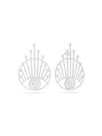 Rhodium Evil Eye Lumina Collection Earrings