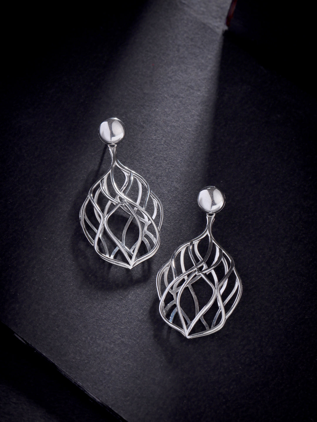 925 Sterling Silver Nature's Inspired Lumina Collection Earrings