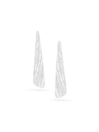 Rhodium Coated Textural Lumina Collection Earrings