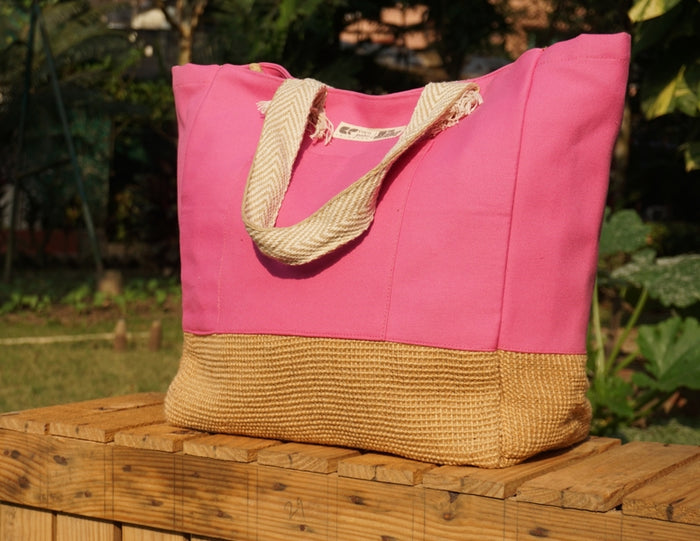 Coco palm Tote - Pink