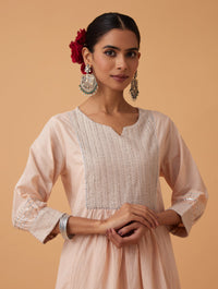 Powder Zari Kurta Set